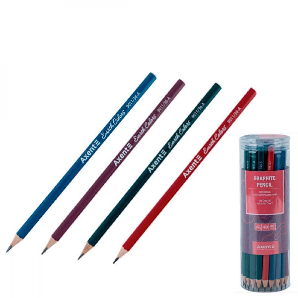 Олівець простий Axent Earth Colors 9011 HB