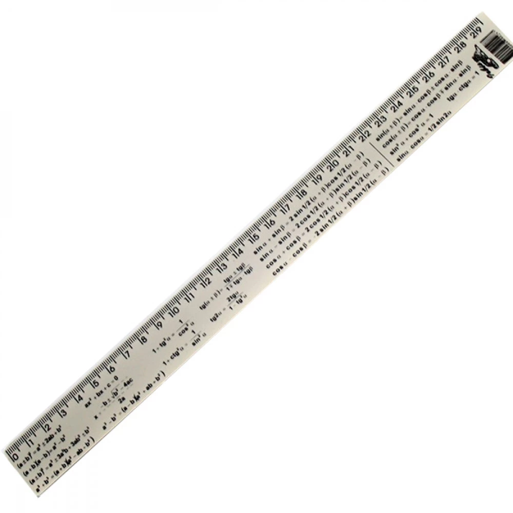 Лінійка пластикова 30см тригонометрія 0087