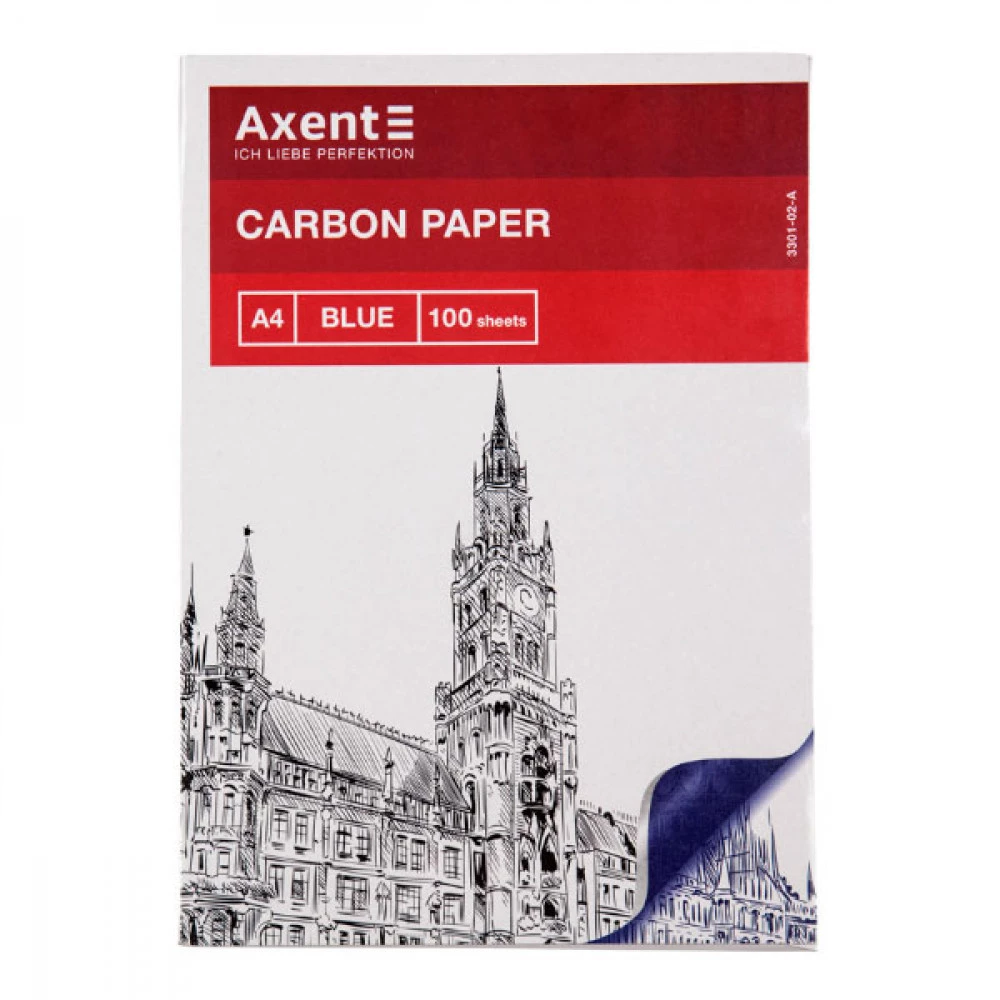 Папір копіювальний А4 AXENT 3301-02 100 листів синій