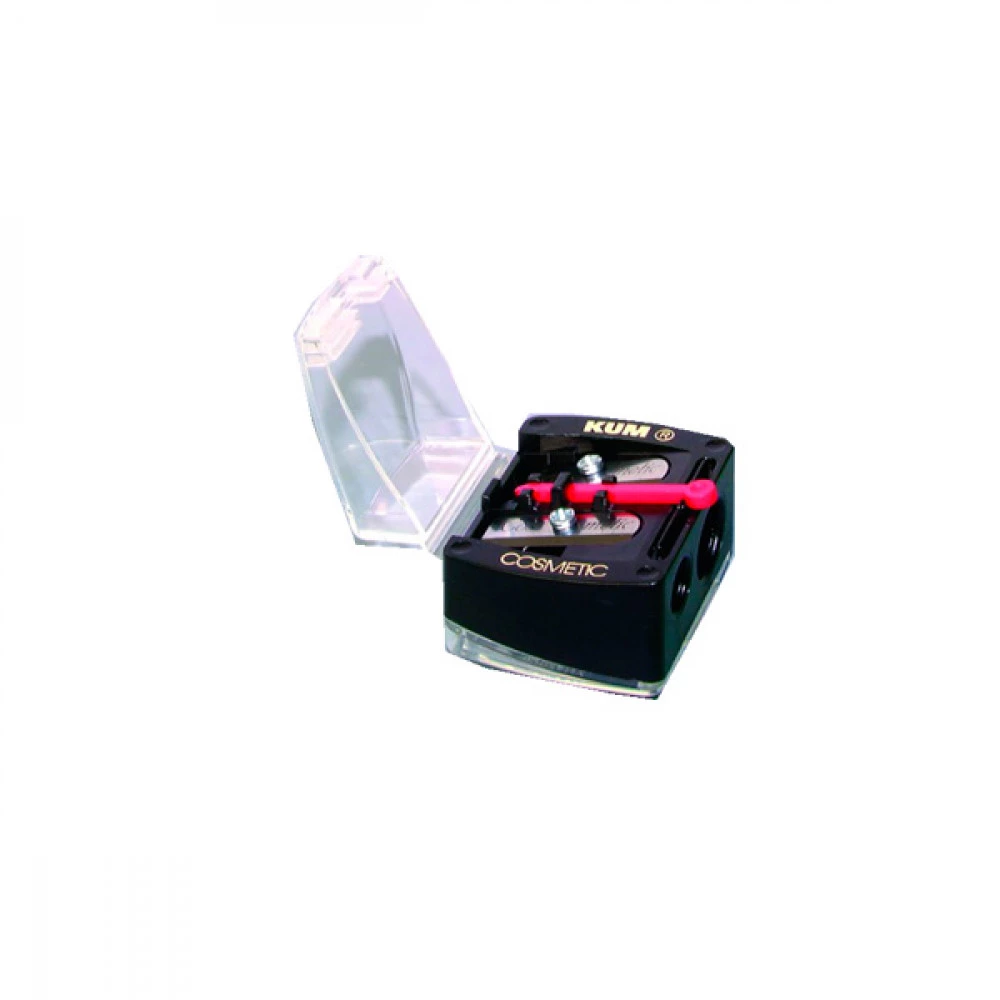 Точилка "KUM" 6023 косметична подвійна з контейнером