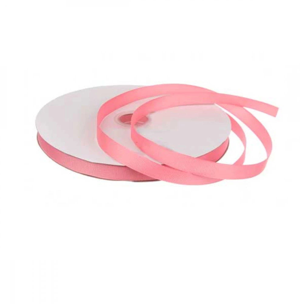 Стрічка репсова для декору 1,2см №191 (91,4м) корал.