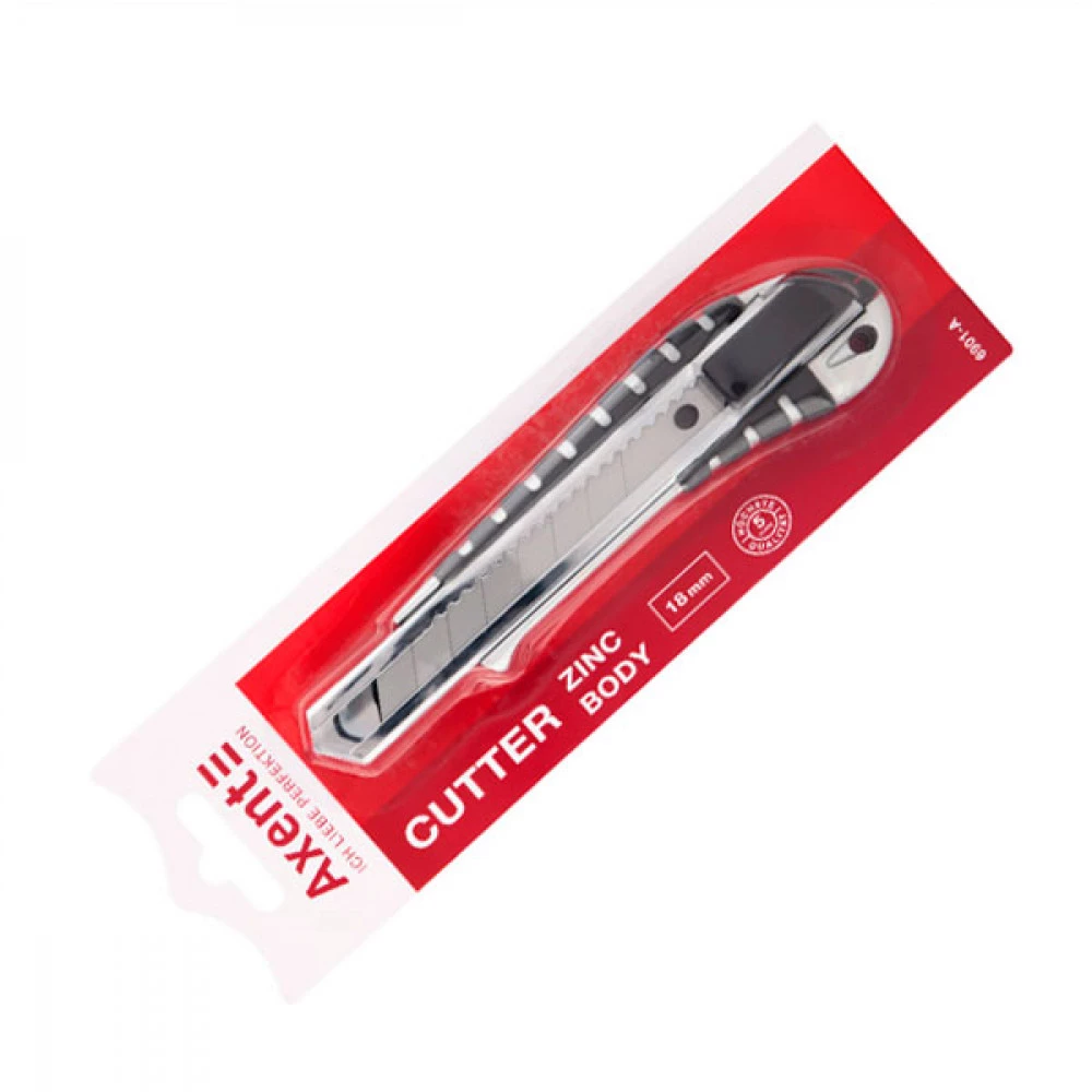 Ніж канцелярський 18мм Axent 6901 метал. корпус