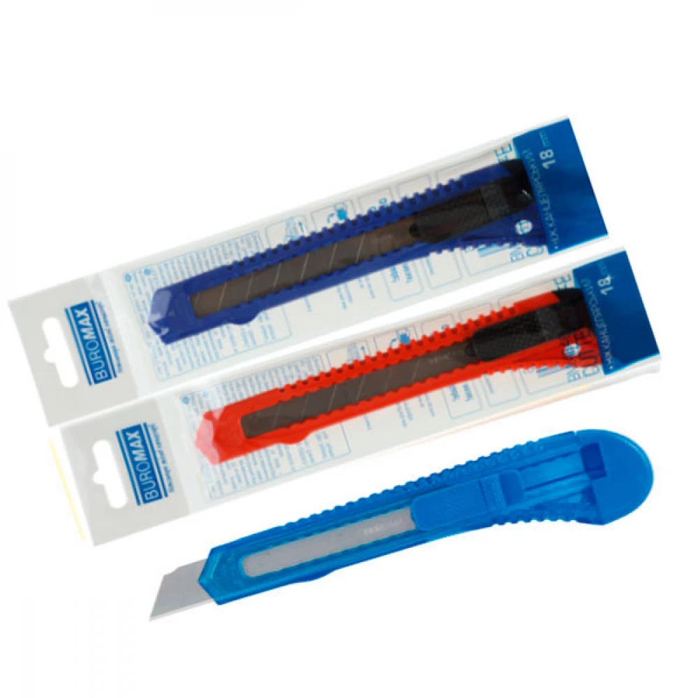 Ніж канцелярський 18 мм BuroMAX BM4646