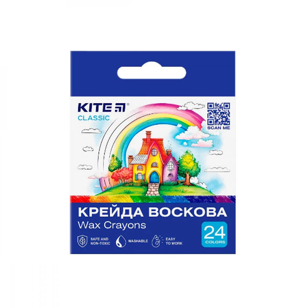 Крейда воскова 24 кольори Kite Classic K-1070