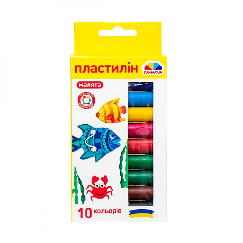 Пластилін Гамма НВ 100306 Малюки 10 кольорів 100 г