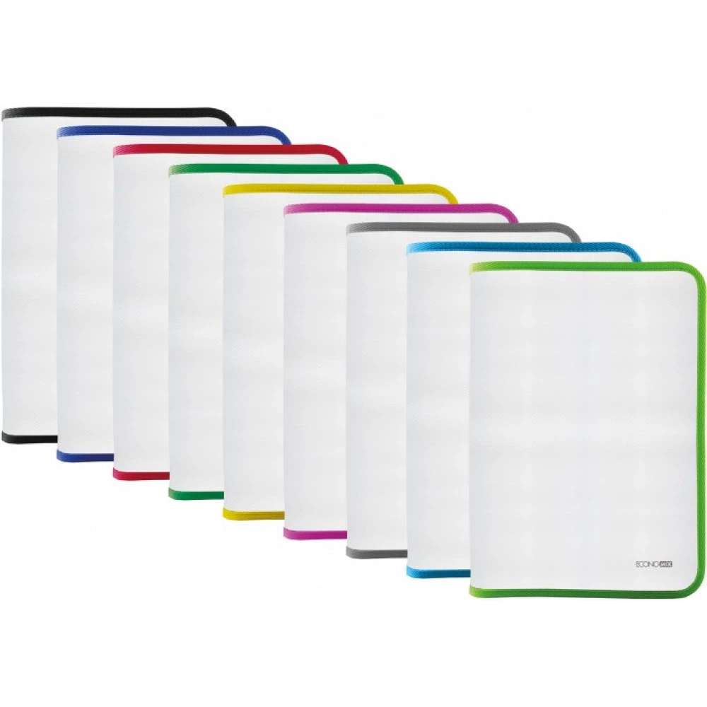 Папка пластикова В5 Economix E31645-99 на блискавці Mix