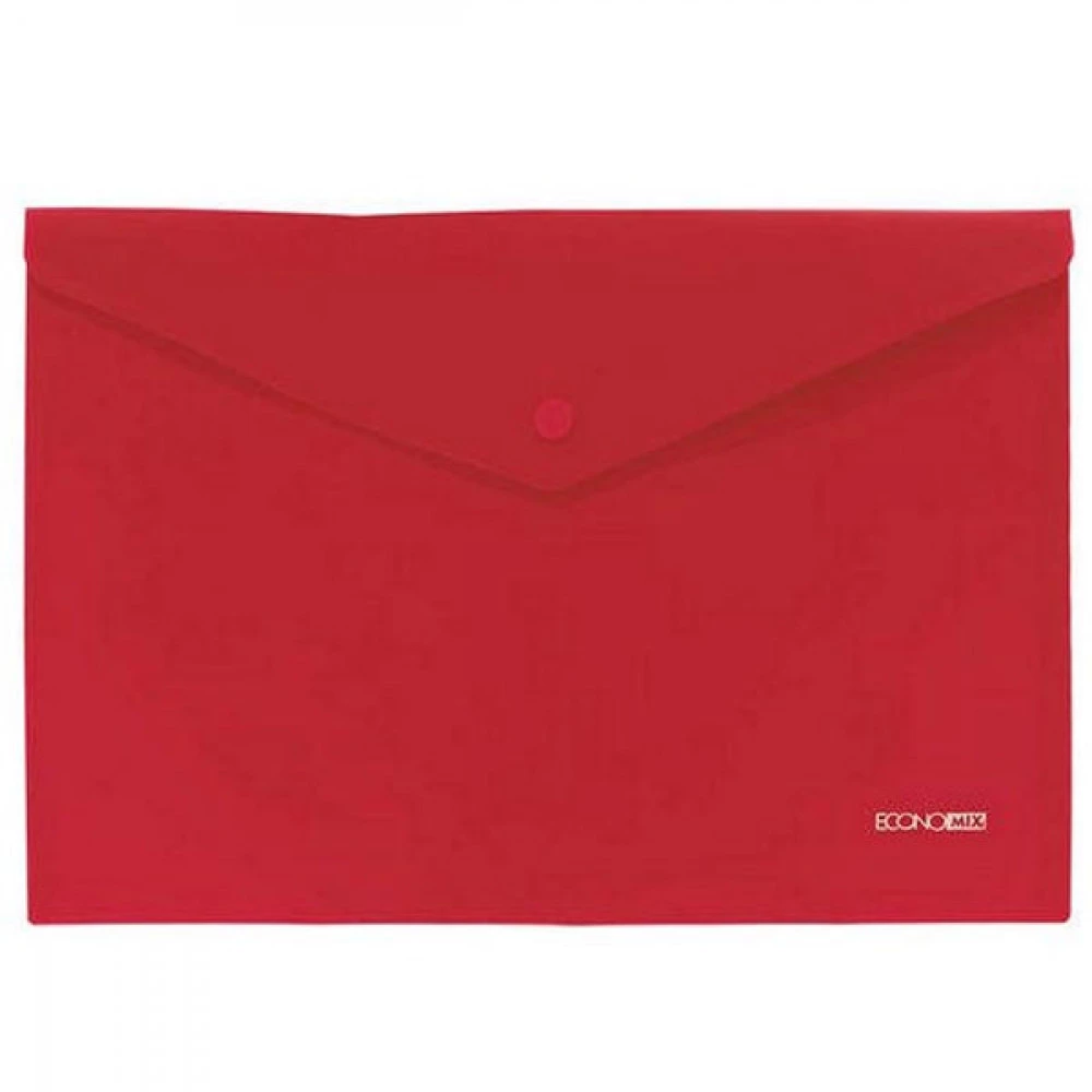 Папка - конверт пластикова А4 Economix E31305-53 на кнопці непроз.