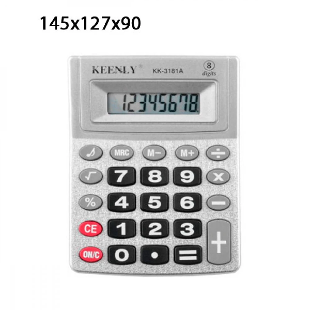 Калькулятор Karuids KK-3181 А 8 розрядний, 125 х 97 х 15 мм сірий