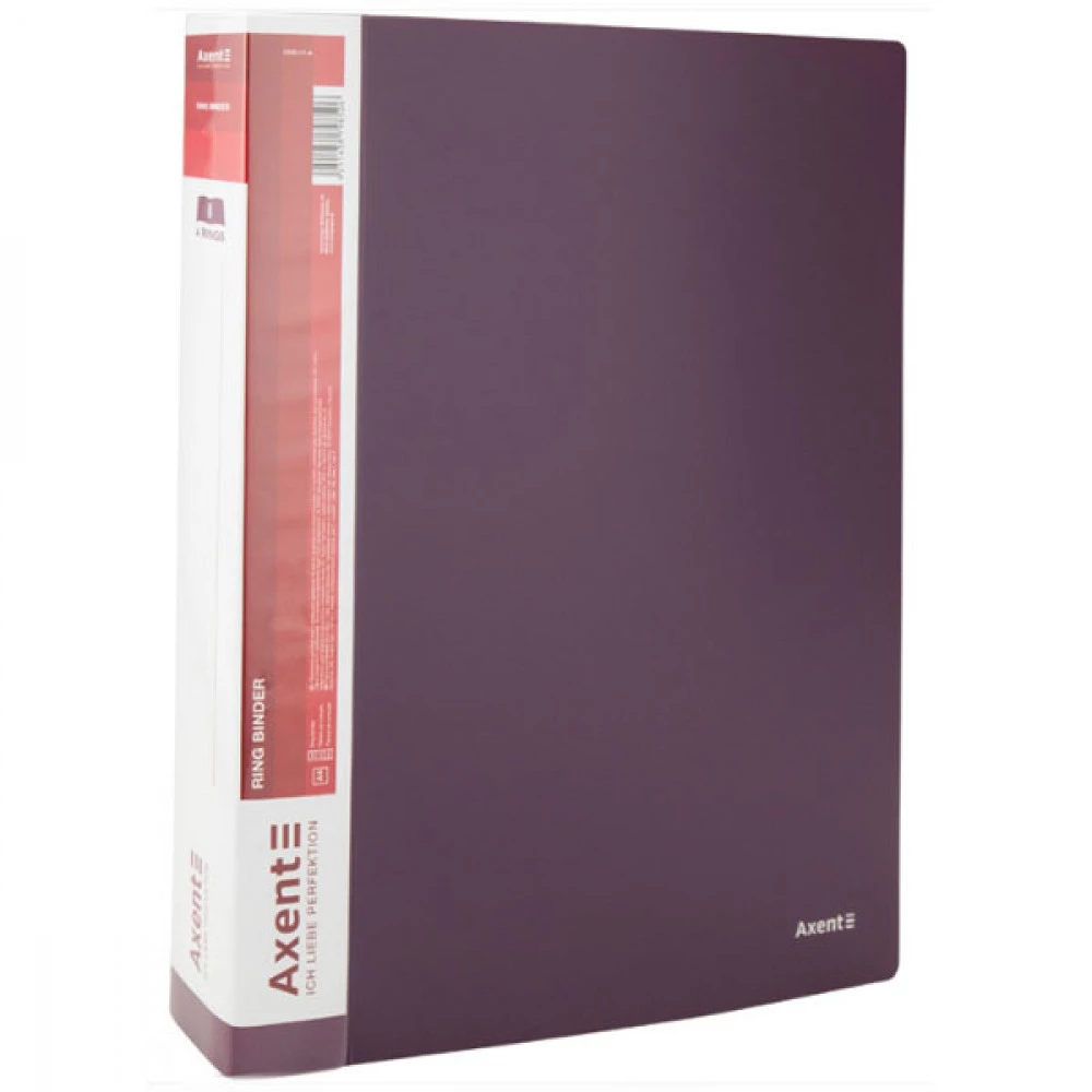 Папка пластикова А4 Axent 1208-11 на 4-х кільцях 35мм з кишенею зливу