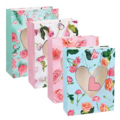 Пакет подарунковий 26х32х10 см 3123-3189 Mix