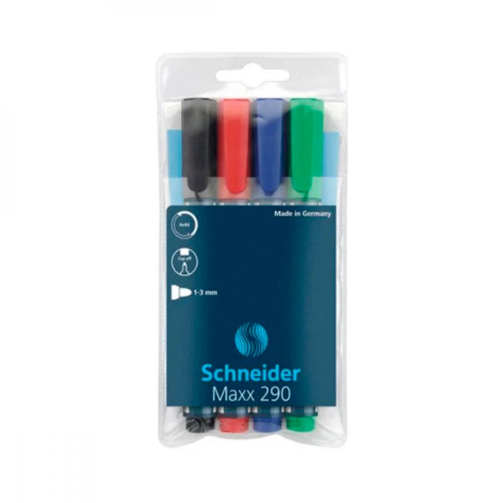 Набір маркерів "Schneider" S129094 для дошки 1-3мм (4 шт)