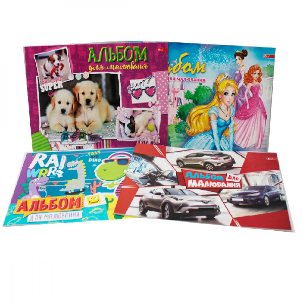 Альбом 8л 110 г/м А-25 на скобі Mix