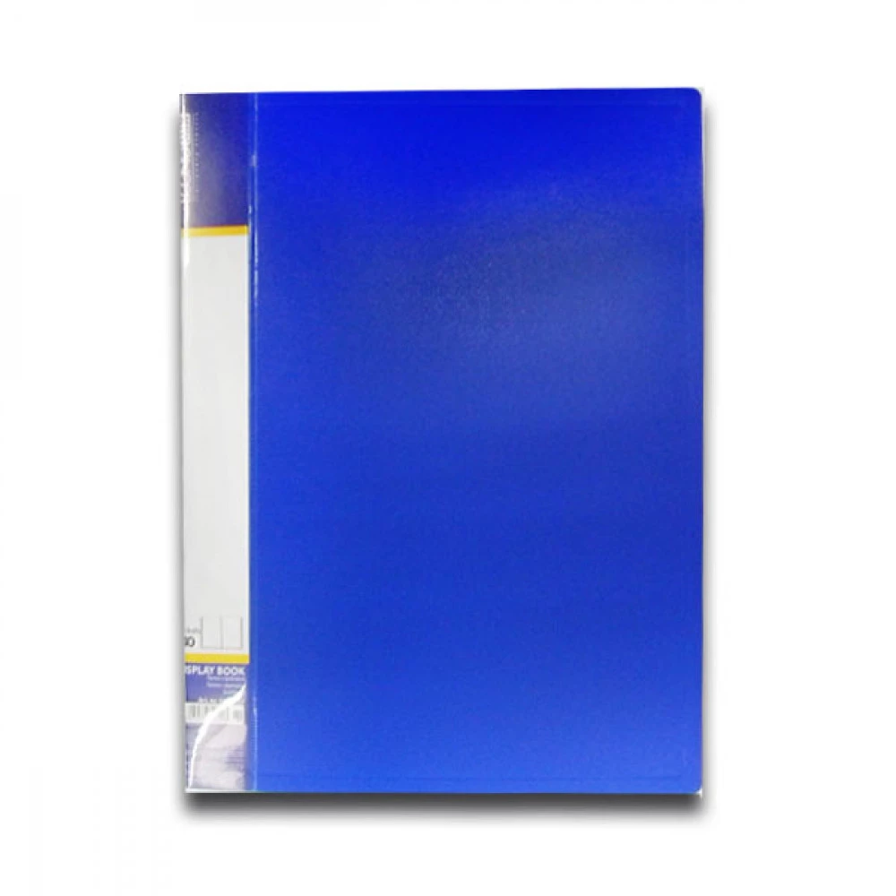 Папка пластикова із 40 файлами А4 Economix E30604-02 синя