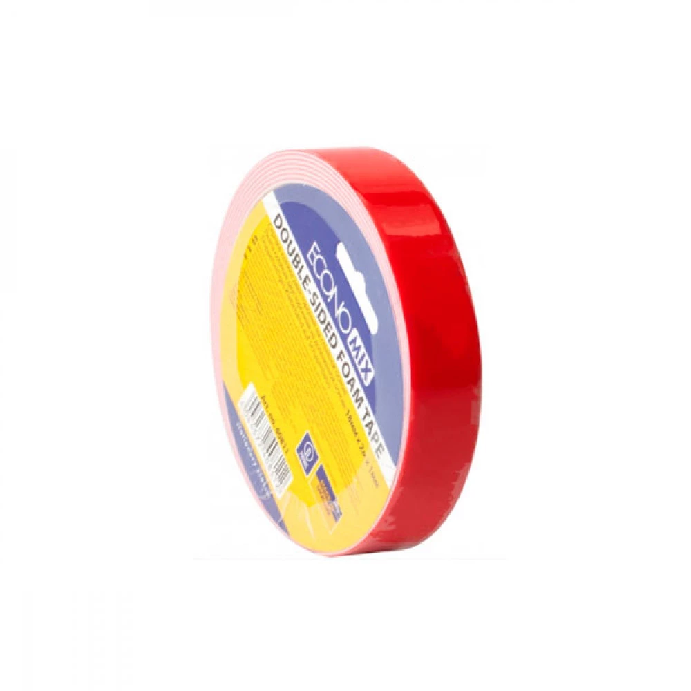 Скотч 18*2 Economix E40811 двосторонній пінний