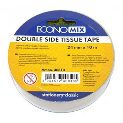 Скотч 24*10 Economix E40810 двосторонній