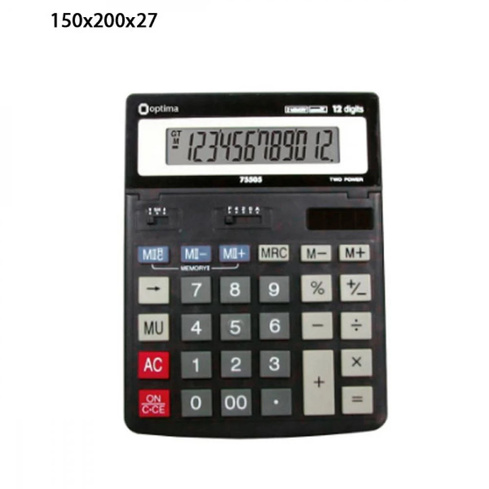 Калькулятор "Optima" O75505 12-розрядний
