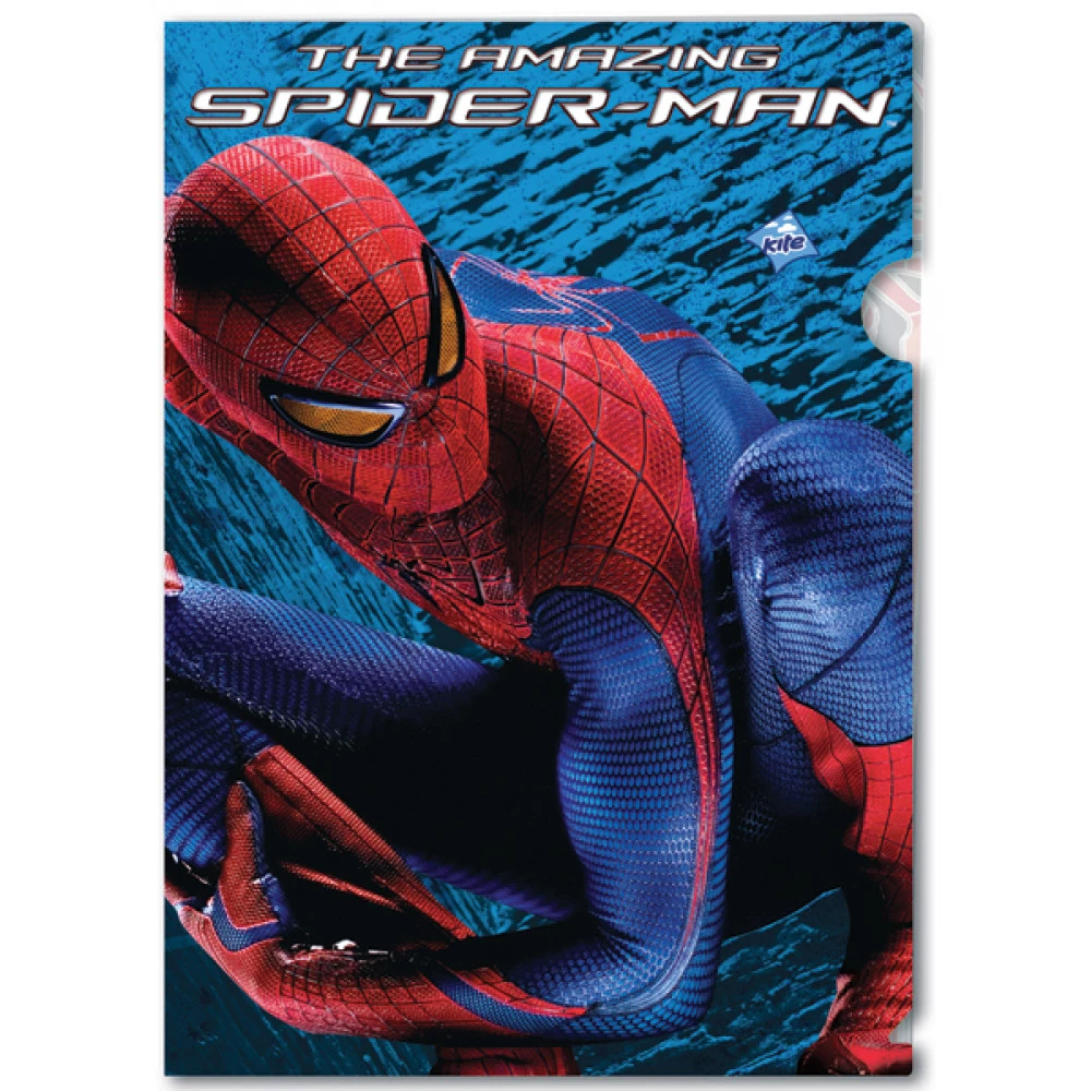 Кутник пластиковий А4 "Kite" SM12-201K "Spider-Man" 180 мк з малюнком спайдер мен