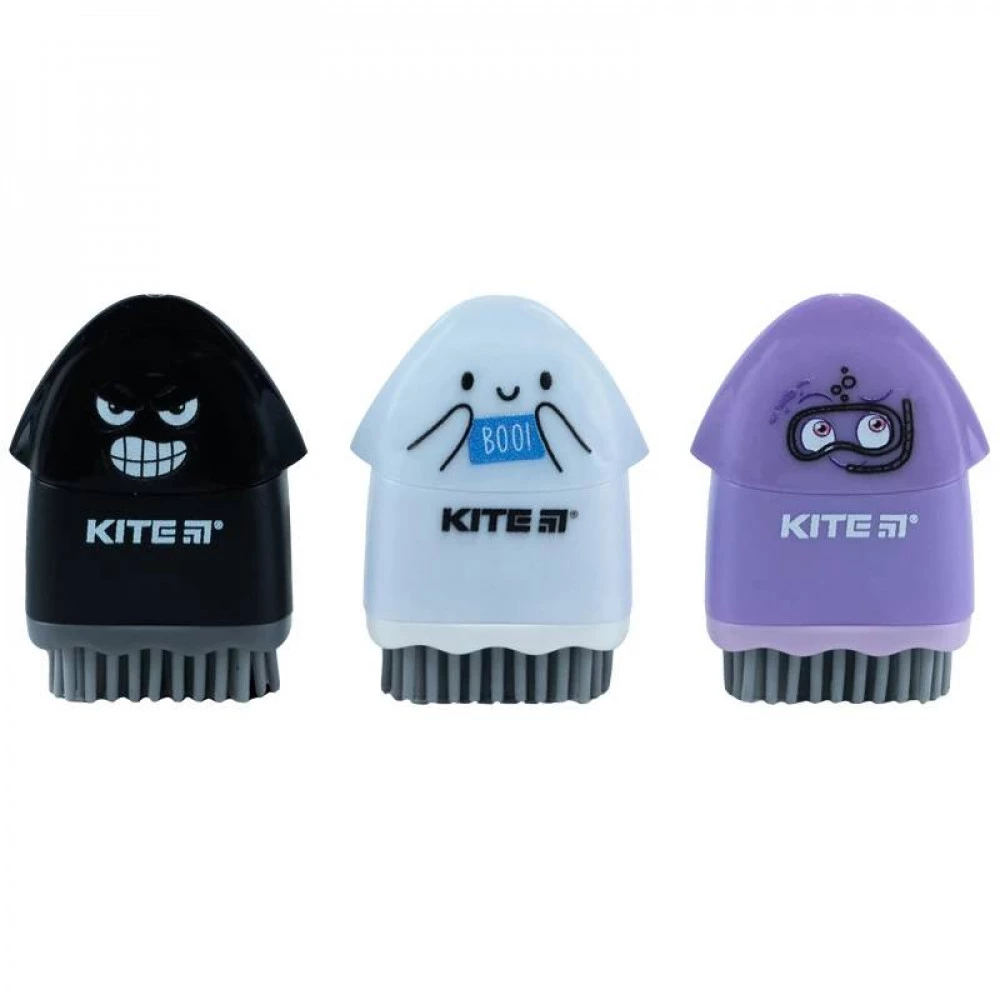 Стругачка Kite K24-365 FACES з контейнером + гумка MIX