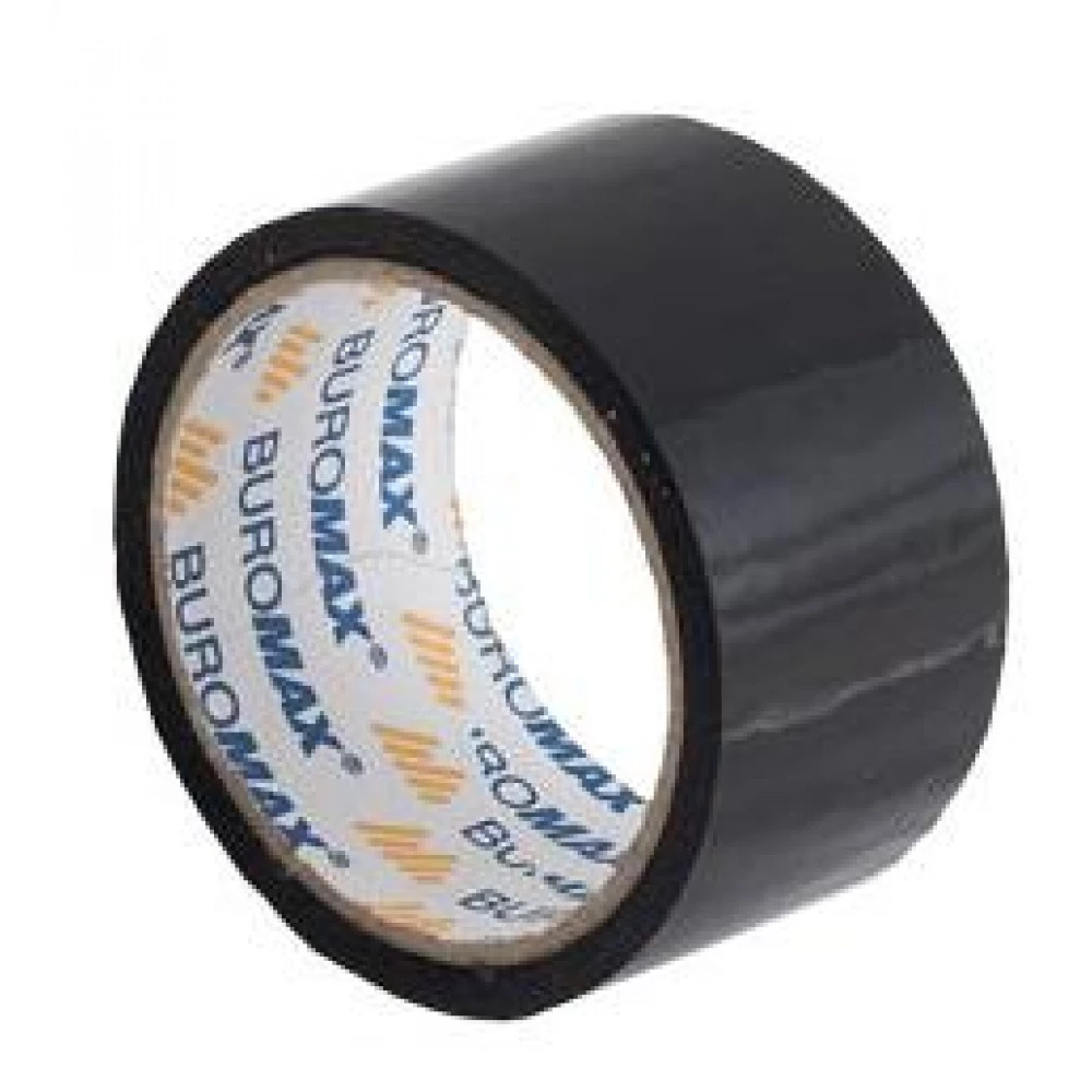 Скотч 48 мм 35 м "BuroMAX" 7007-01 чорний