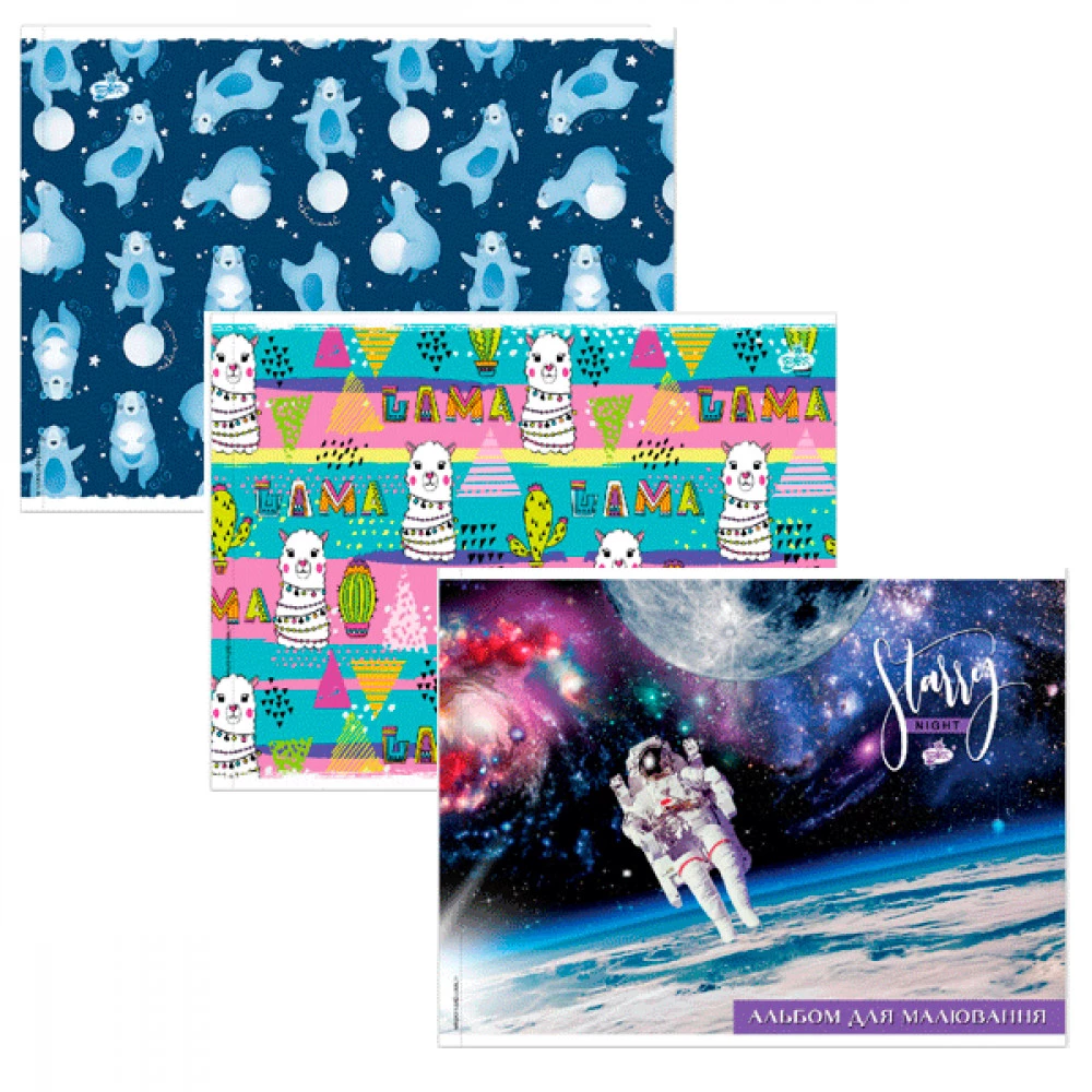 Альбом для малювання 12 аркушів 100 г/м АВ-12 Mix