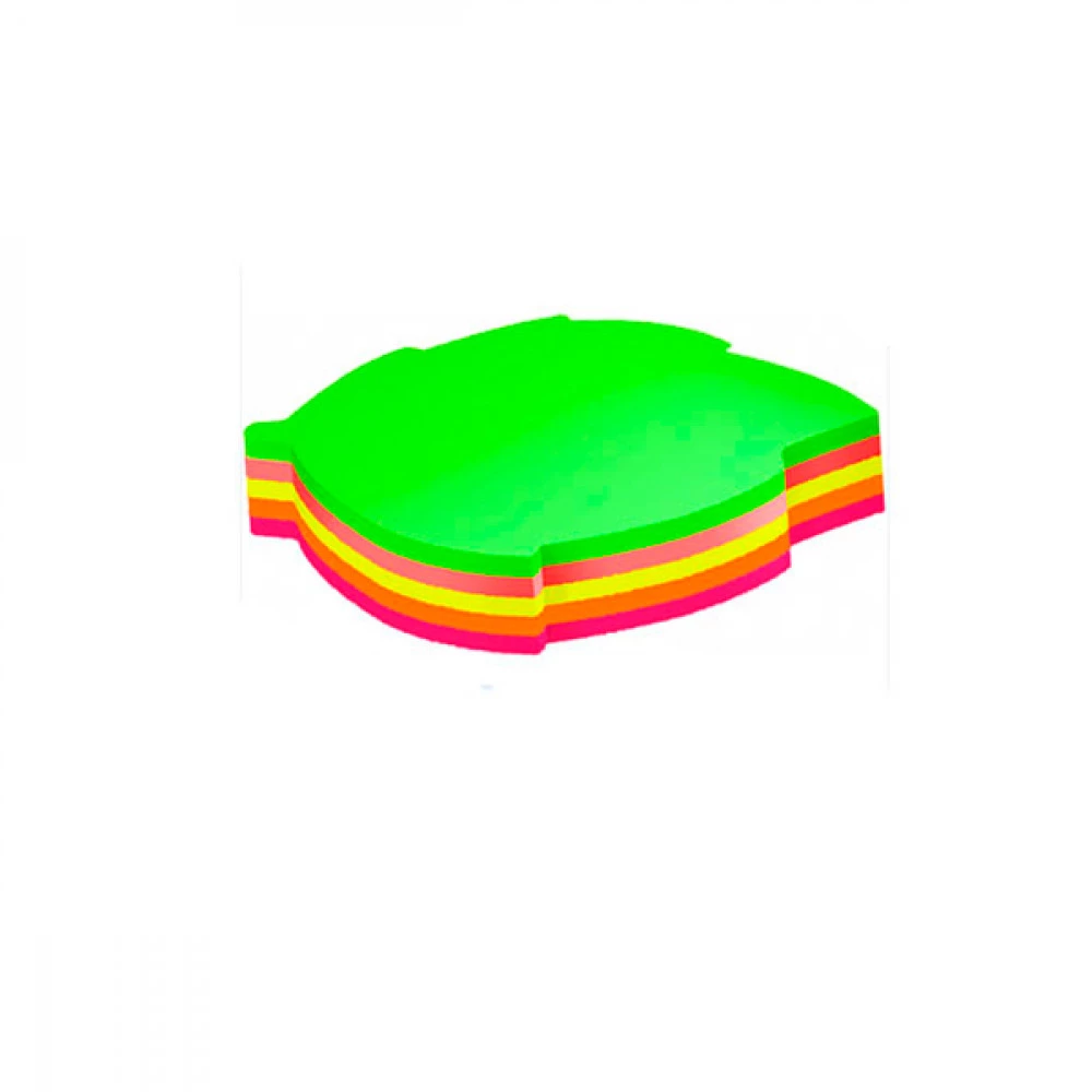 Блок паперу липкий 45х50х80л Economix E20953 Листок Neon Mix