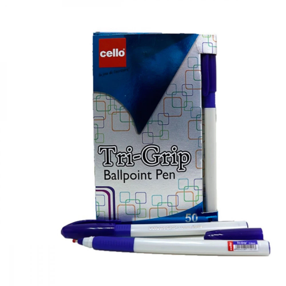 Ручка масляна Cello Trigrip 1,0 мм синя