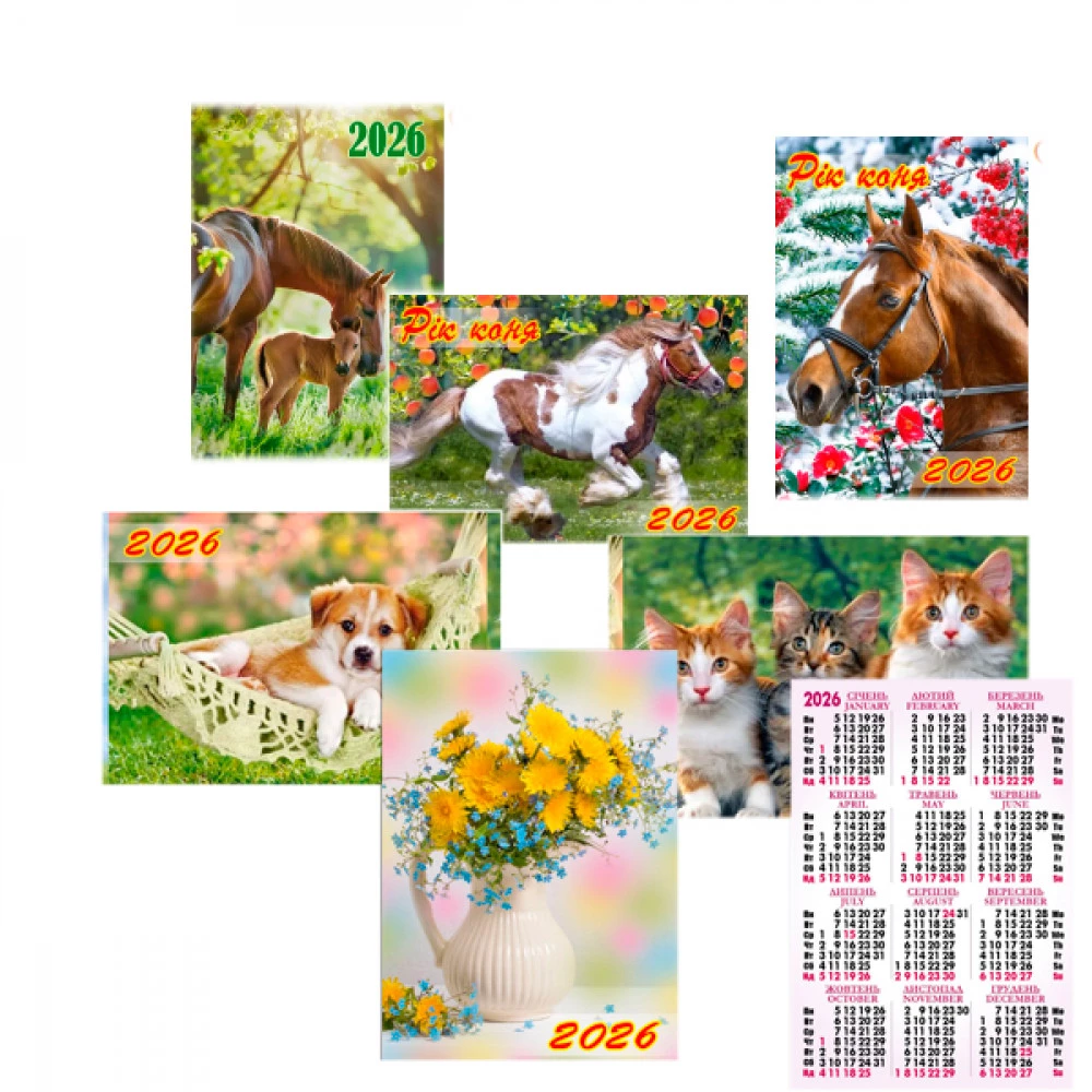 Календар кишеньковий 2026 МІХ