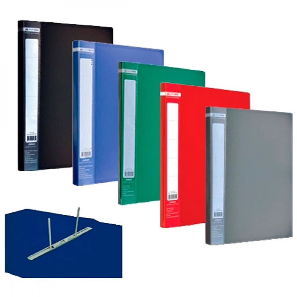 Папка - швидкозшивач пластикова А4 BuroMAX 3406-99 MIX