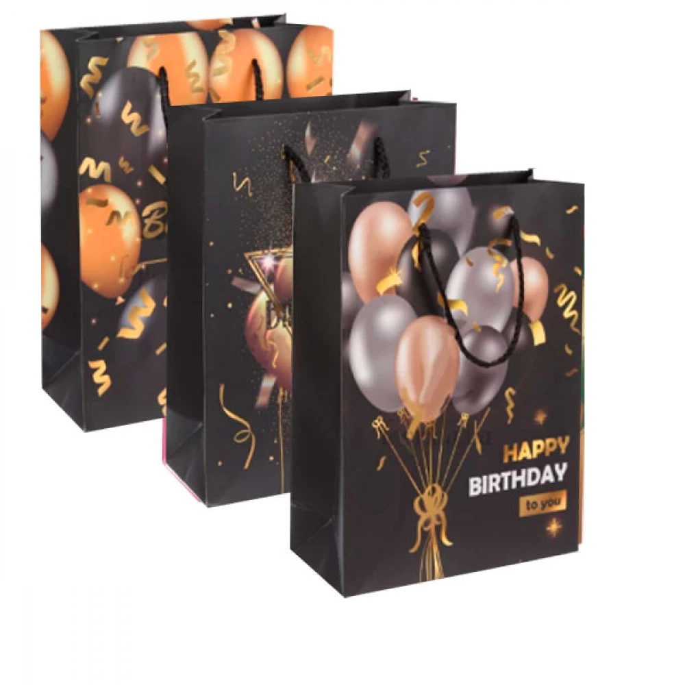 Пакет подарунковий 18х23х8см 3123-6838 Mix