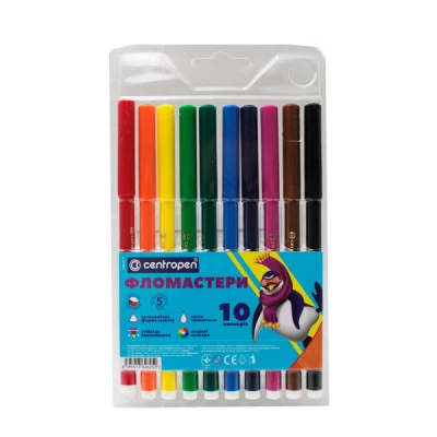Фломастери 10кол Centropen 7790/10 ТР