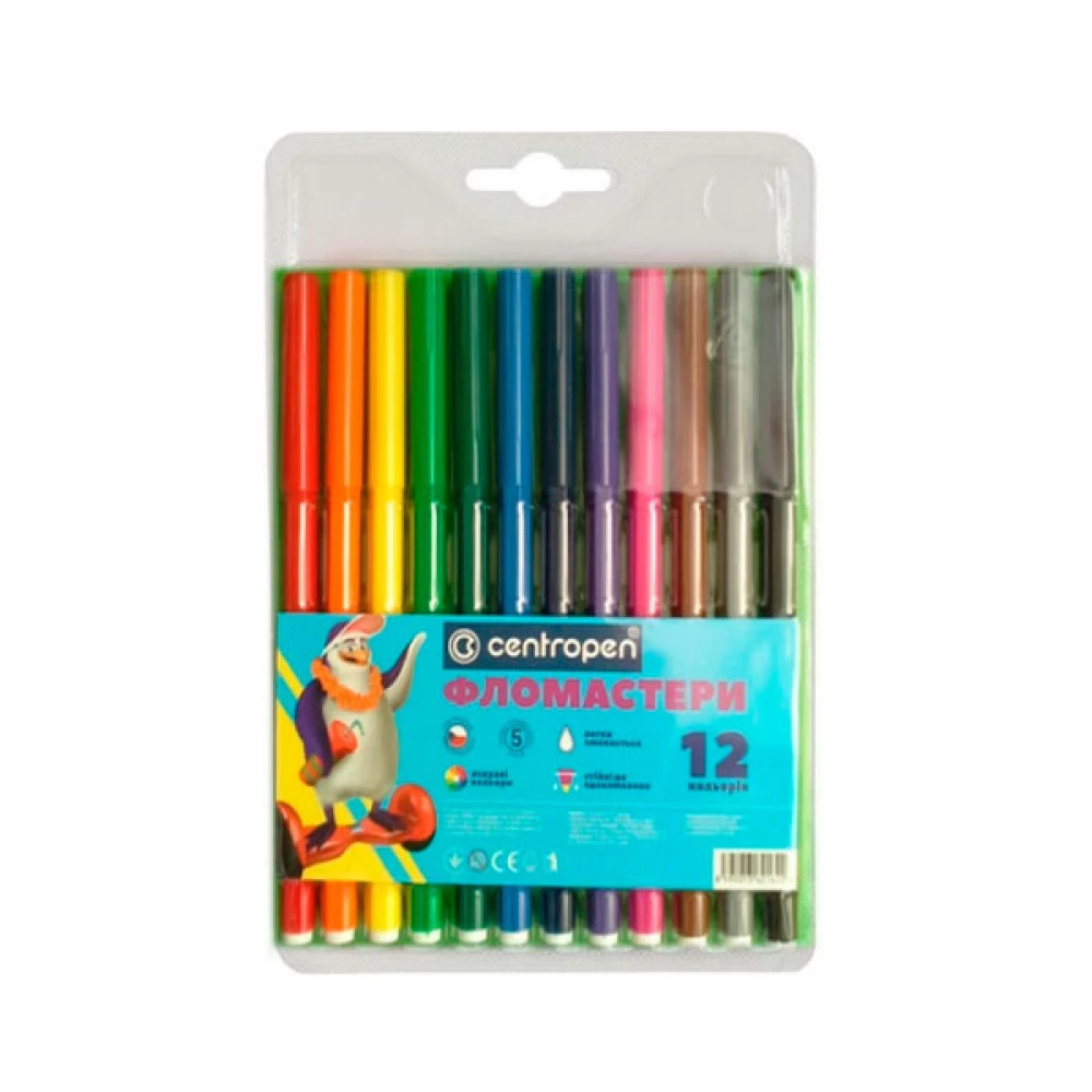 Фломастери 12кол Centropen 7790/12 ТP