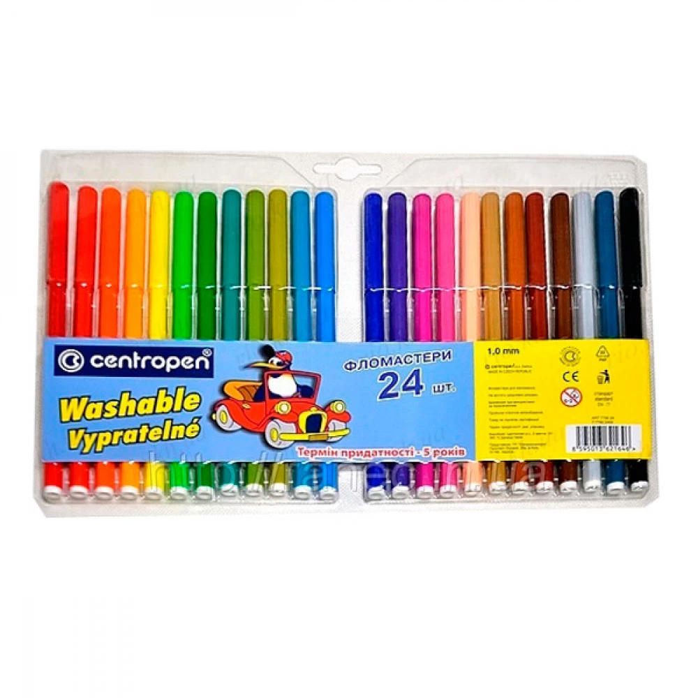 Фломастери 24 кол. Centropen 7790/24 ТП 