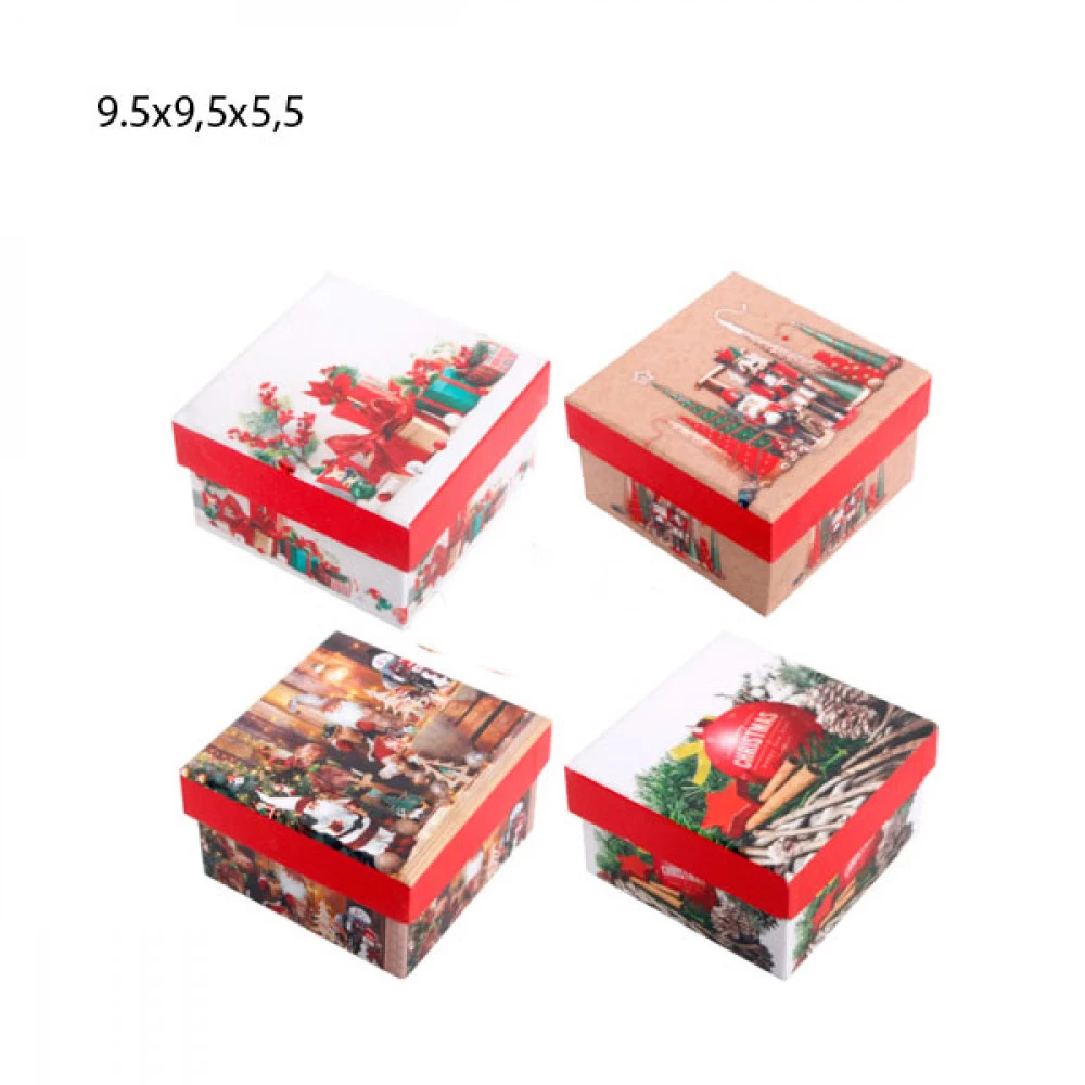 Коробка сувенірна картонна 9 х 9 х 5 см 41045040 Mix