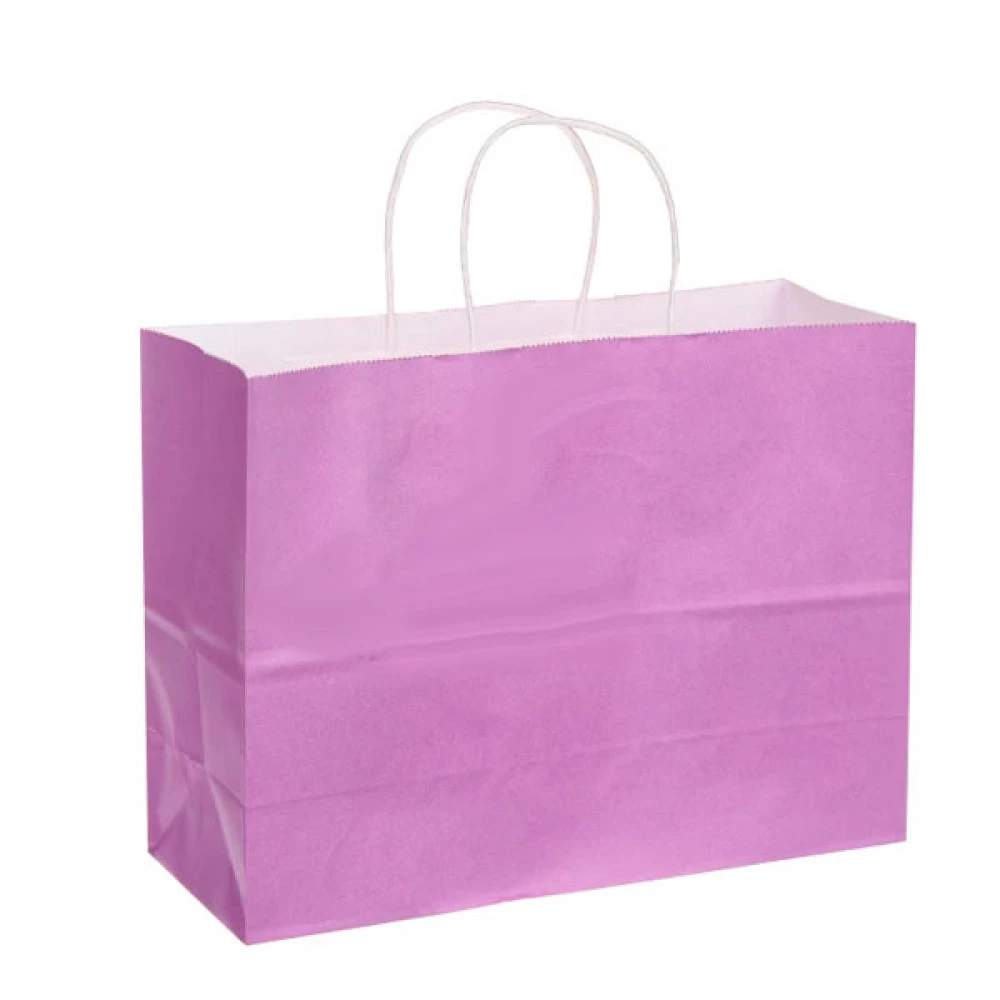 Пакет подарунковий 32х12х24, 5см Крафт 2-66926557 фіолетовий