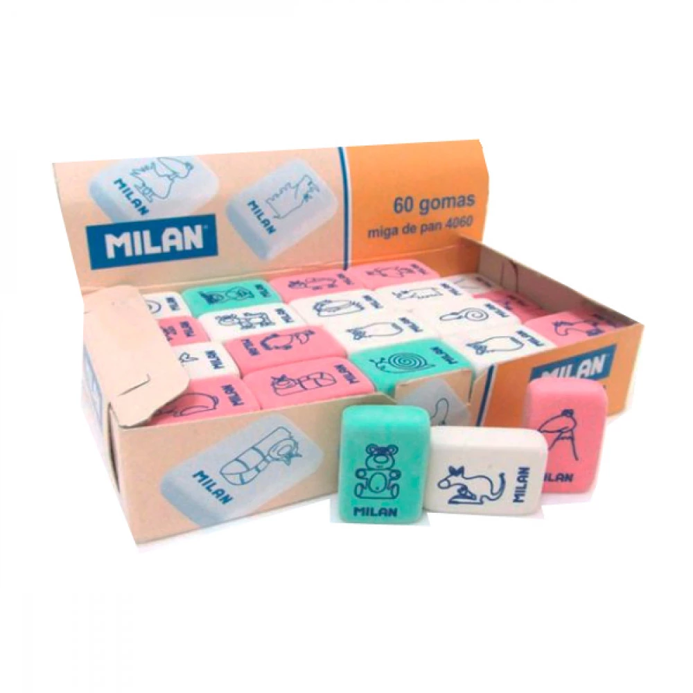 Ластик Milan CNM4080 прямокутний 2.8х1,9х1см Міх