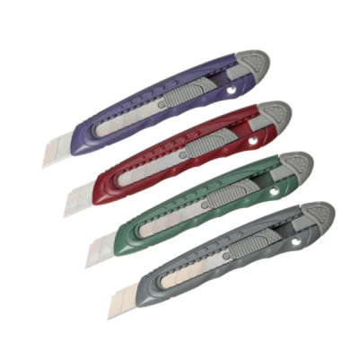 Ніж канцелярський 18мм BuroMAX BM4651 MORANDI STYLE пластиковий Міх