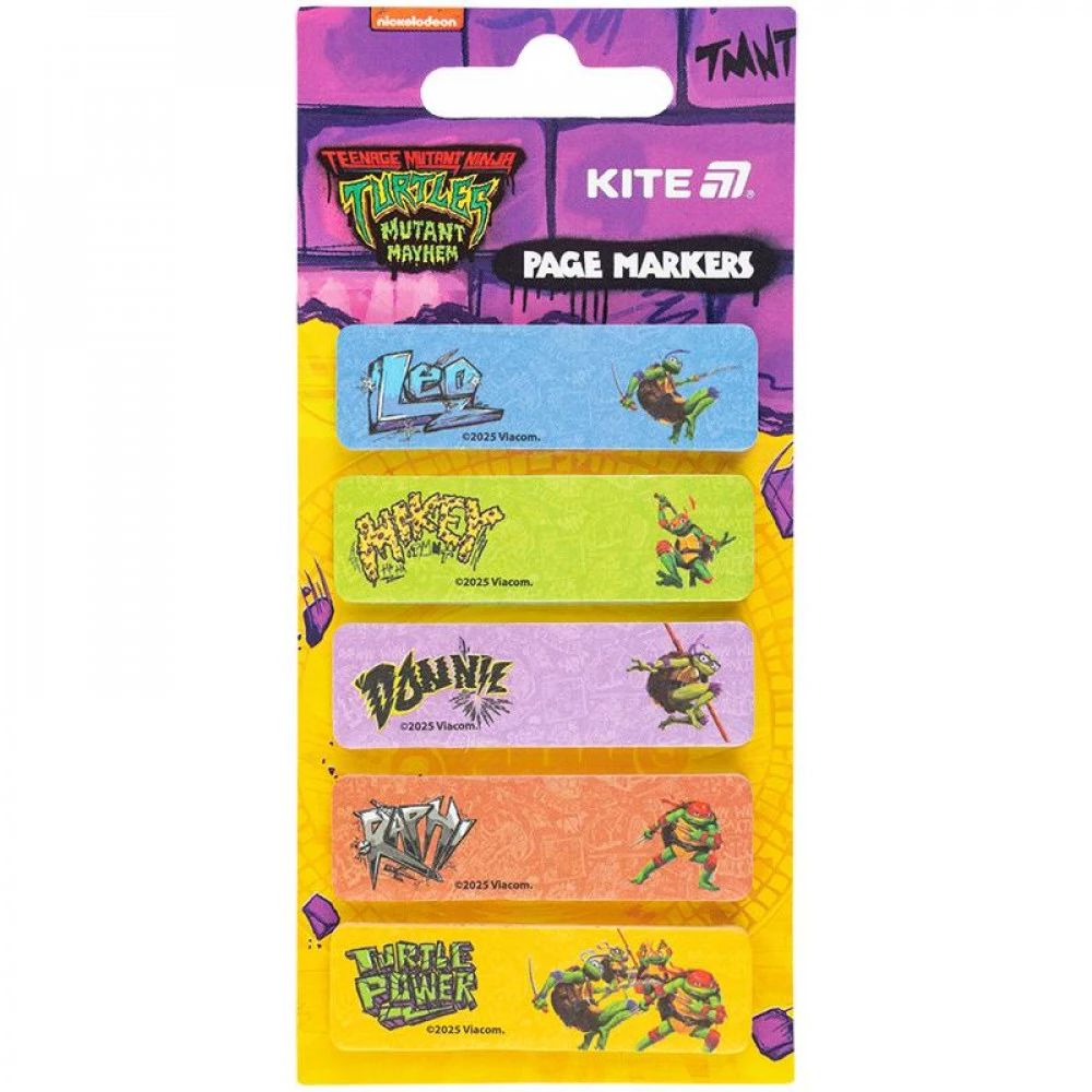 Блок паперу липкий NT25-480 5х15х50мм 100шт прямо з малюнком Ninjia Turtles