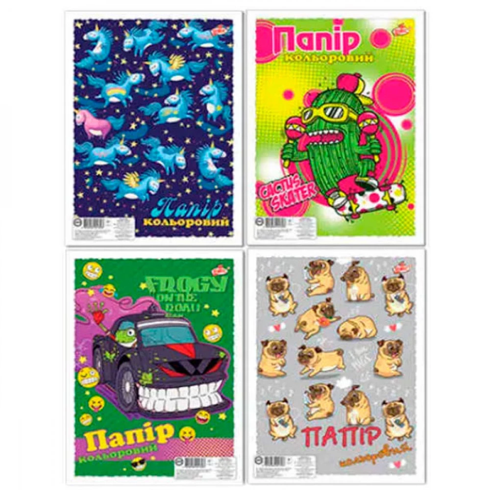 Папір кольоровий А4 9л Україна УВ-5 (офс)