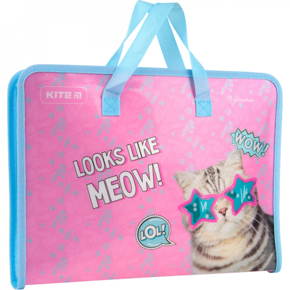 Папка-портфель пластикова А4 на блискавці Kite Rachael Hale R22-202