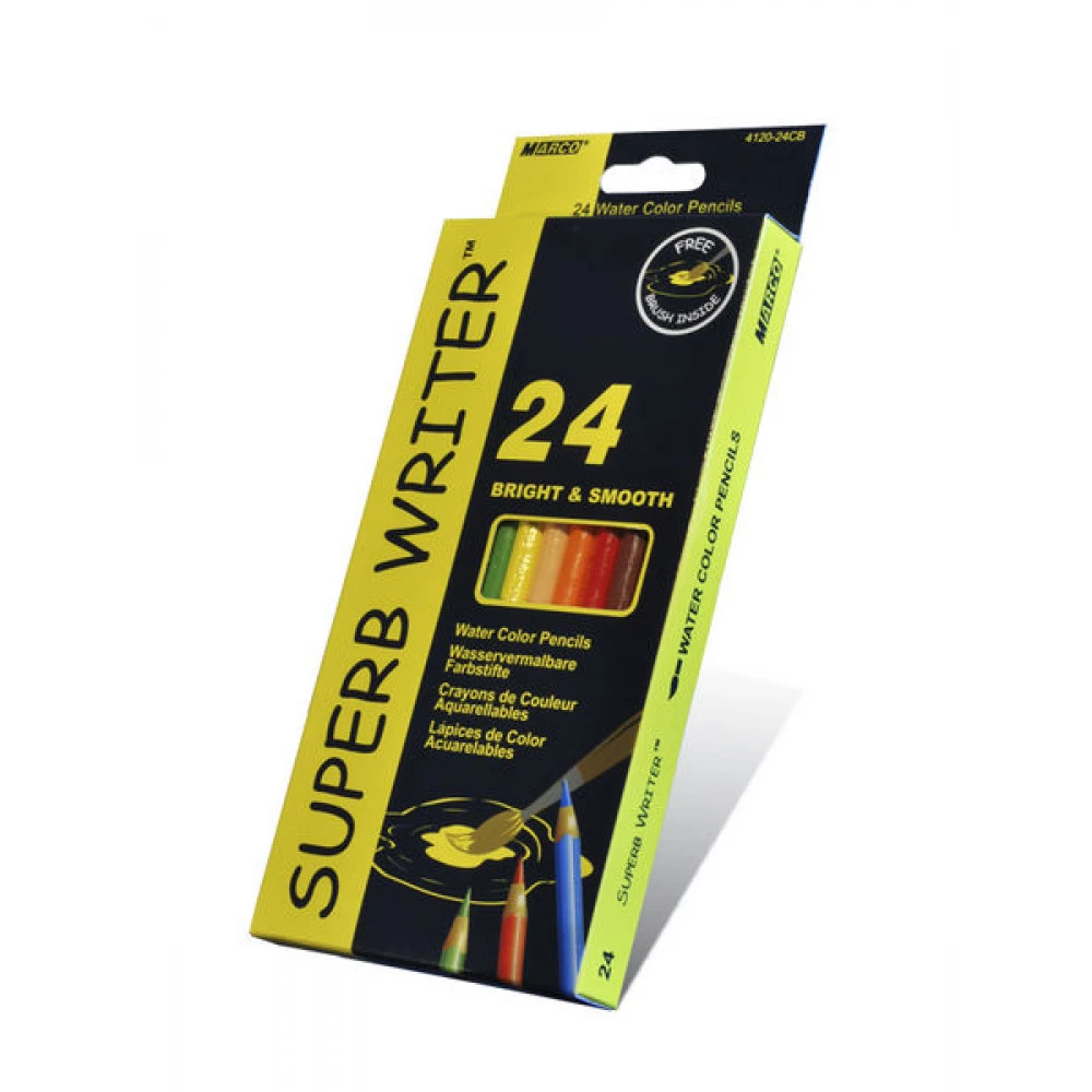 Олівці кольорові "Marco" 4120 акварельні 24 кольори