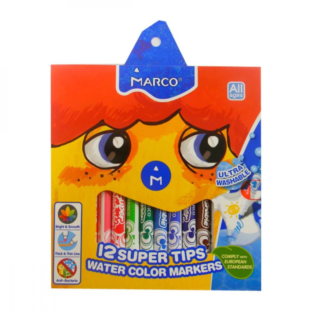 Фломастери "Marco" 1630 12 кольорів