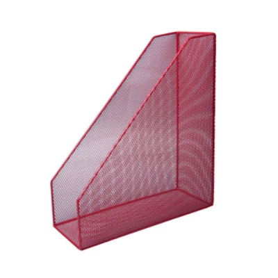 Лоток вертикальний "BuroMAX" ВМ6260-05 металевий червоний