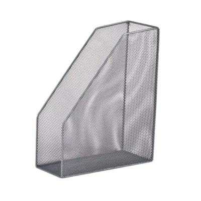 Лоток вертикальний "BuroMAX" ВМ6260-24 металевий, срібло