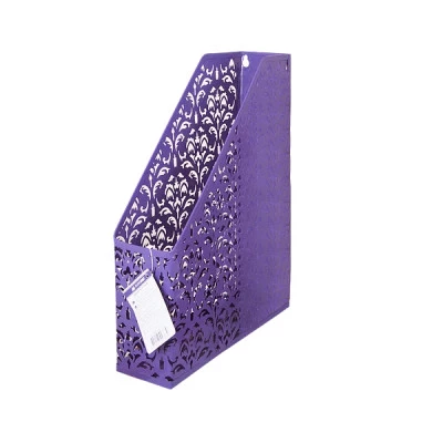 Лоток вертикальний "BuroMAX" ВМ6262-07 "Barocco" металевий фіолетовий