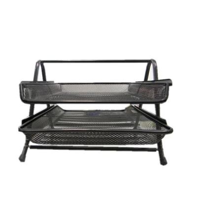 Лоток горизонтальні "Axent" 2121-01 2в1 металевий чорний