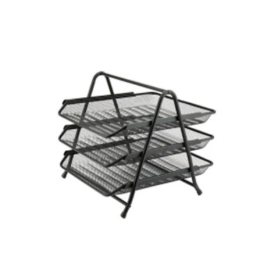 Лоток горизонтальний "Axent" 2122-01 3в1 металевий чорний