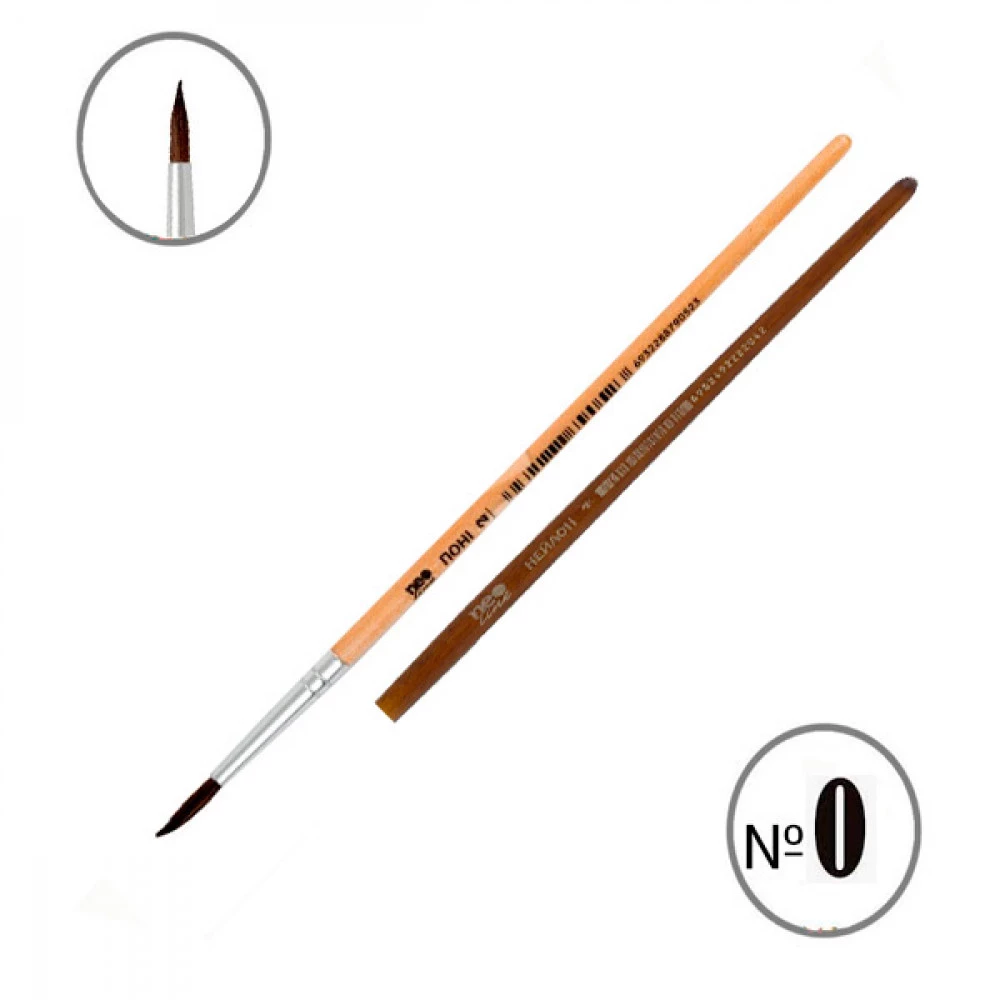 Пензель мальовничий (поні) "Neo Line" 2100-CHPR кругла № 0