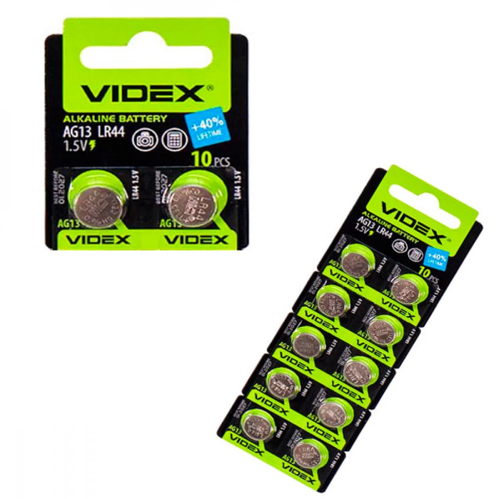 Батарейки LR44 AG13 Videx/Camelion (1.5v)