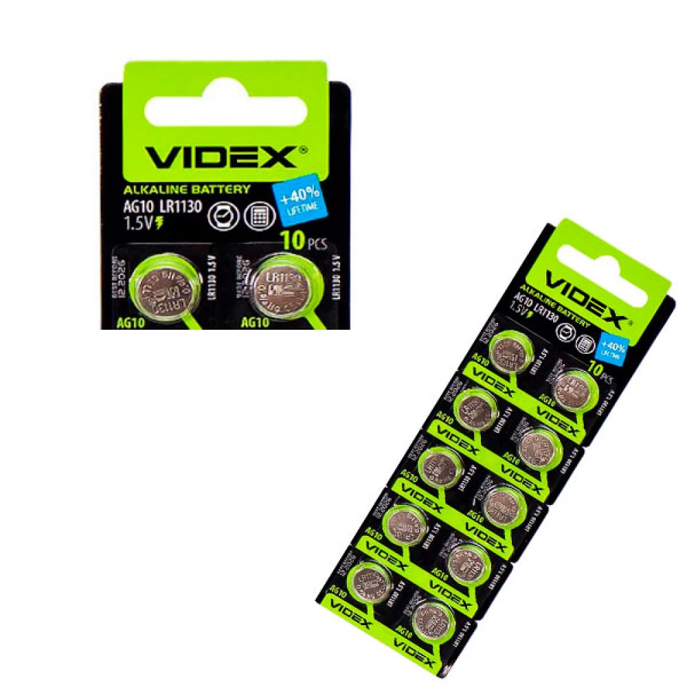 Батарейки "Енергія" Videx/Hyundai AG10 (1.5v)
