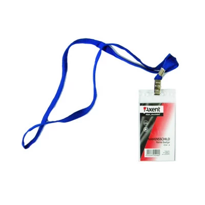 Бейдж вертикальний 55*87 Аxent 4506 із шнурком